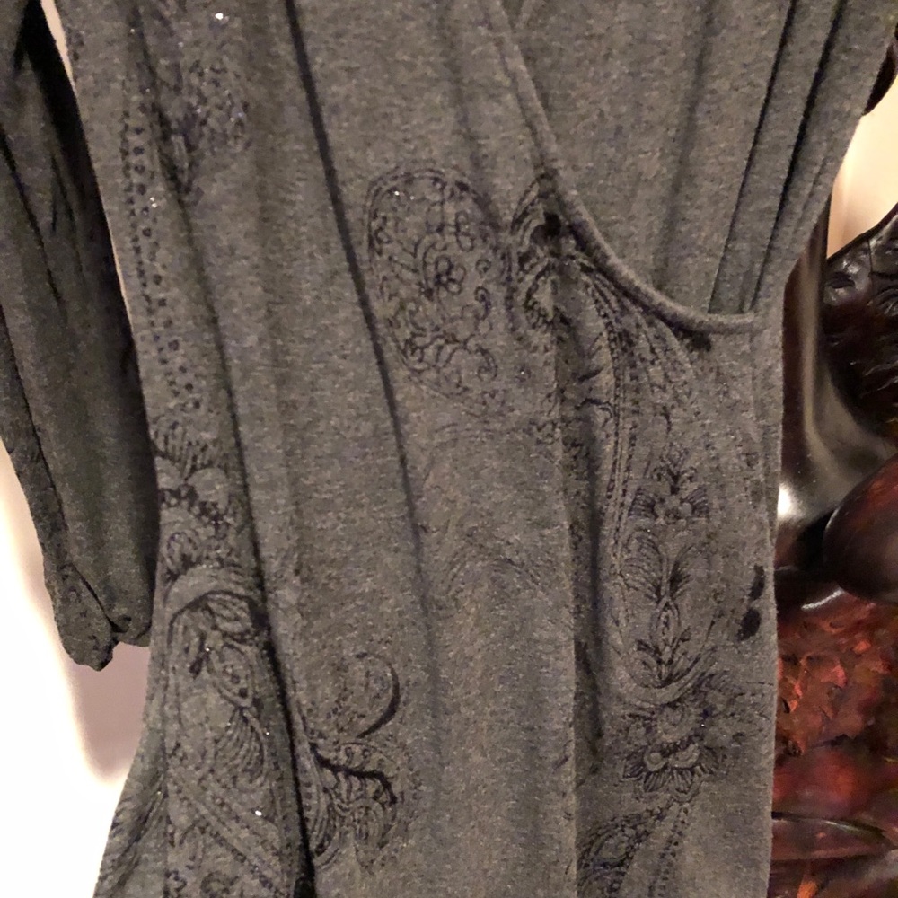 Cache Size Small Gray Slip On Dress. - image 4